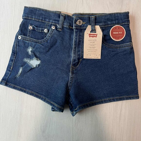 Levi’s Mini Mom Short – Girls’ Denim Shorts - Picture 1 of 7